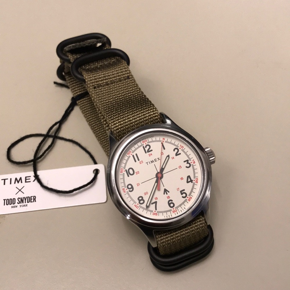 Timex X Todd Snyder 40mm Olive Military Watch